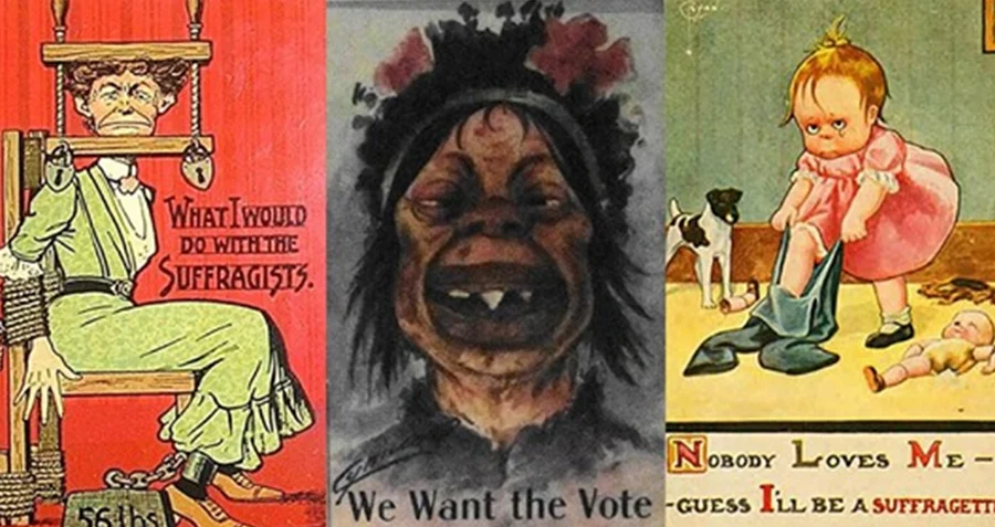 Kadınlara Oy Hakkı Vermenin Absürt Korkusunu Gösteren 37 Anti-Suffrage Postkartı
